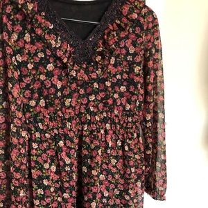 Floral chiffon dress